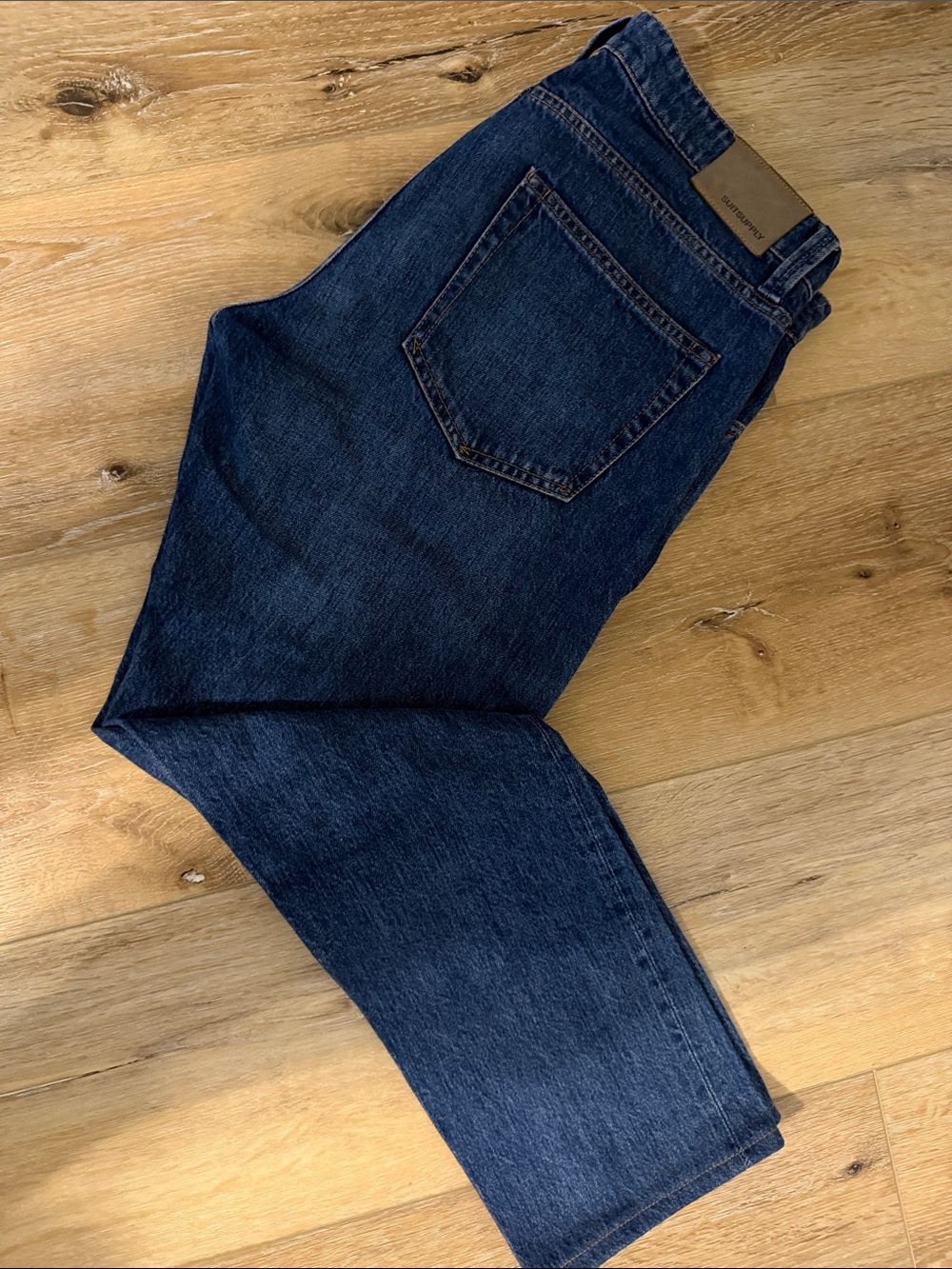 Classic Straight-Leg Men's Jeans in Deep Indigo 33x34